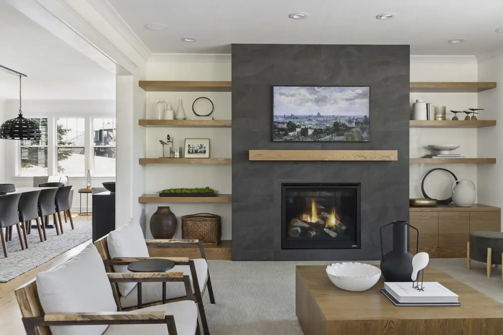 Lakeville living and dining room remodel by Honey-Doers