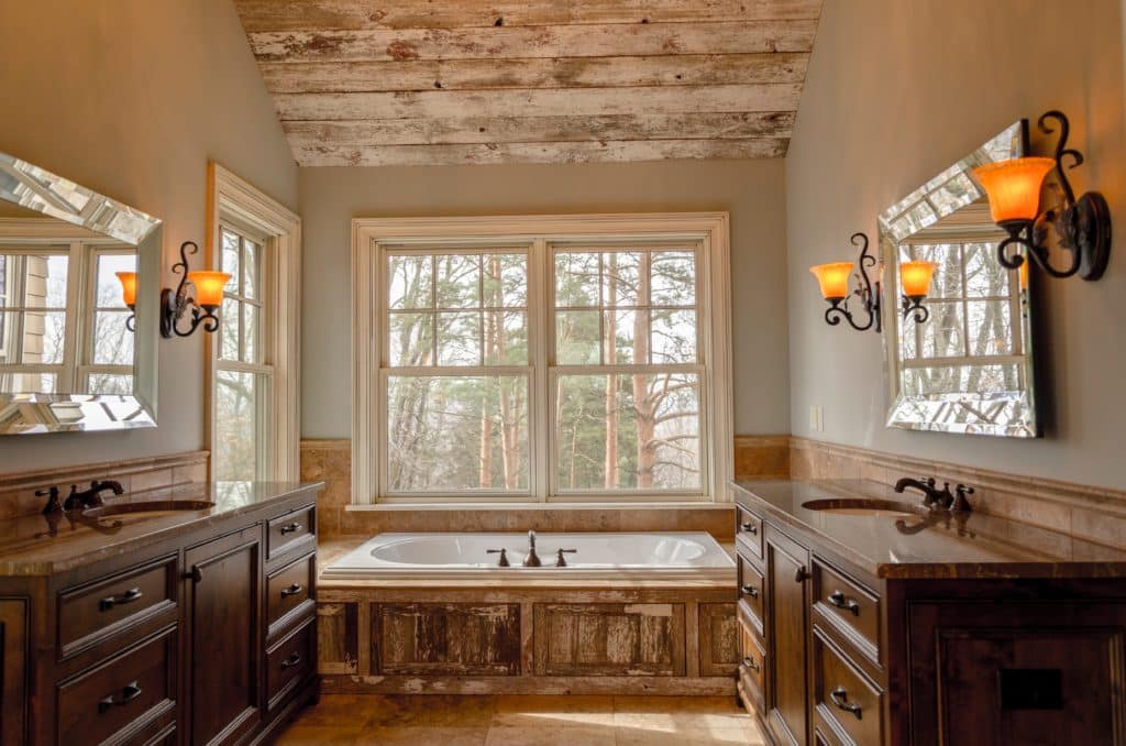 Prairie style bathroom remodel