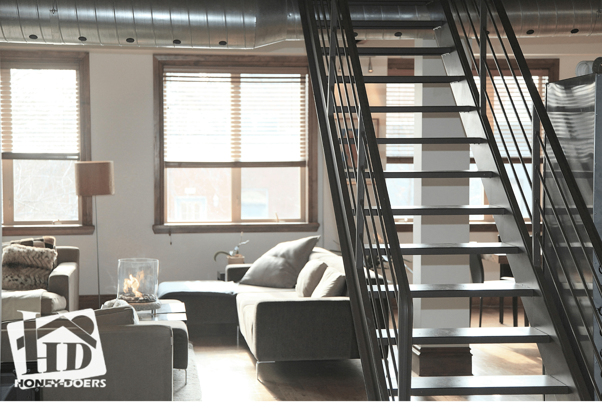 lofted bedroom